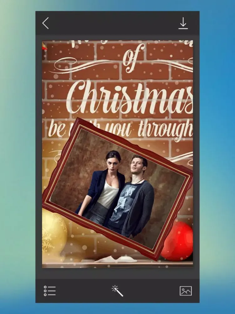Xmas Frame - Pic Editor for YourMoments iPad  スクリーンショット