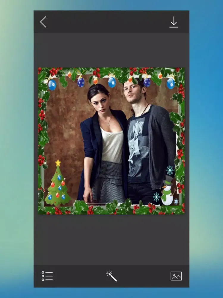Xmas Frame - Pic Editor for YourMoments iPad  スクリーンショット