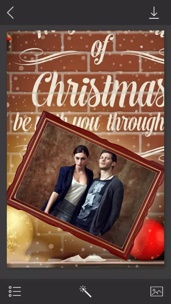 Xmas Frame - Pic Editor for YourMoments スクリーンショット
