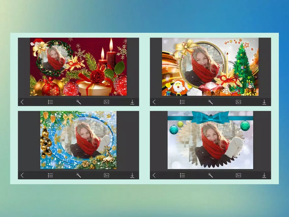 Santa claus Frames - Foto Montage iPad  Screenshots