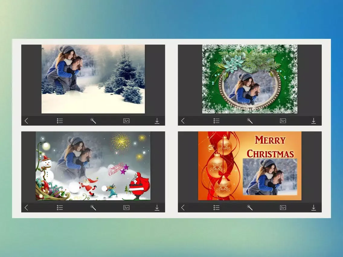 Santa claus Frames - Foto Montage iPad  Screenshots