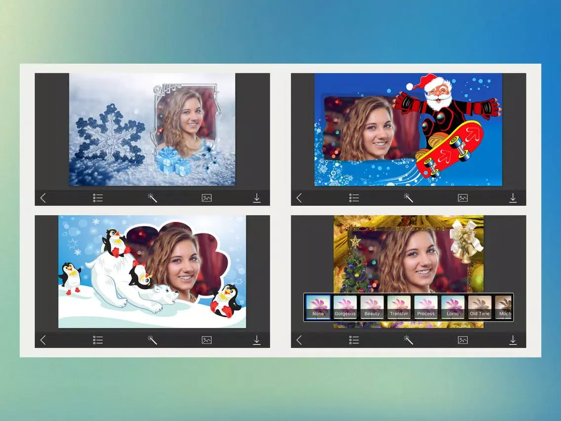 Santa claus Frames - Foto Montage iPad  Screenshots