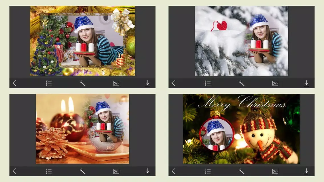 Christmas 2017 Photo Frames - Fx editor Screenshots
