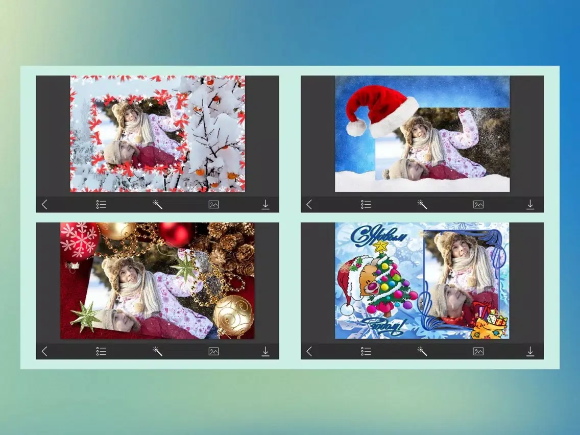 Creative Christmas Frame - Colorful Frames iPad 應用截圖