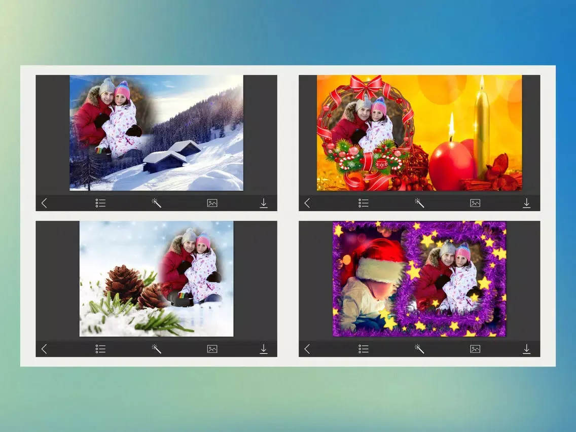 Creative Christmas Frame - Colorful Frames iPad 應用截圖