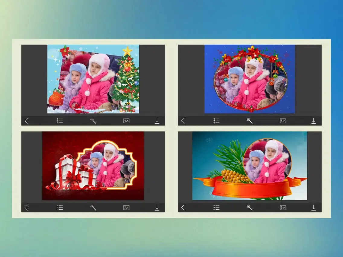 Xmas HD Photo Frame & Pic Editor for YourMoments iPad 应用截图