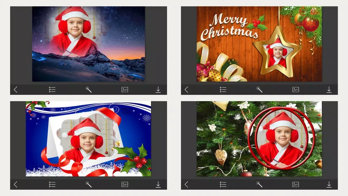 Xmas HD Photo Frame & Pic Editor for YourMoments应用截图