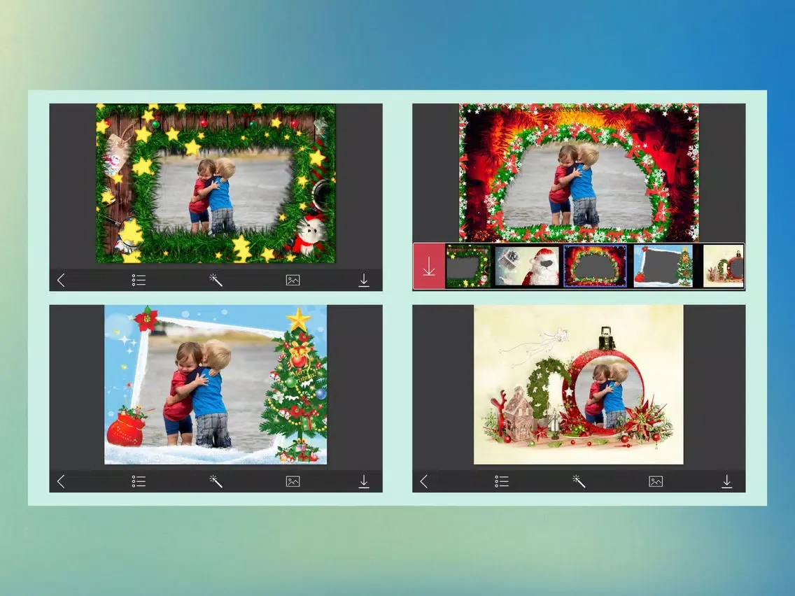 Xmas Tree HD Frame - Design scrapbook iPad  स्क्रीनशॉट