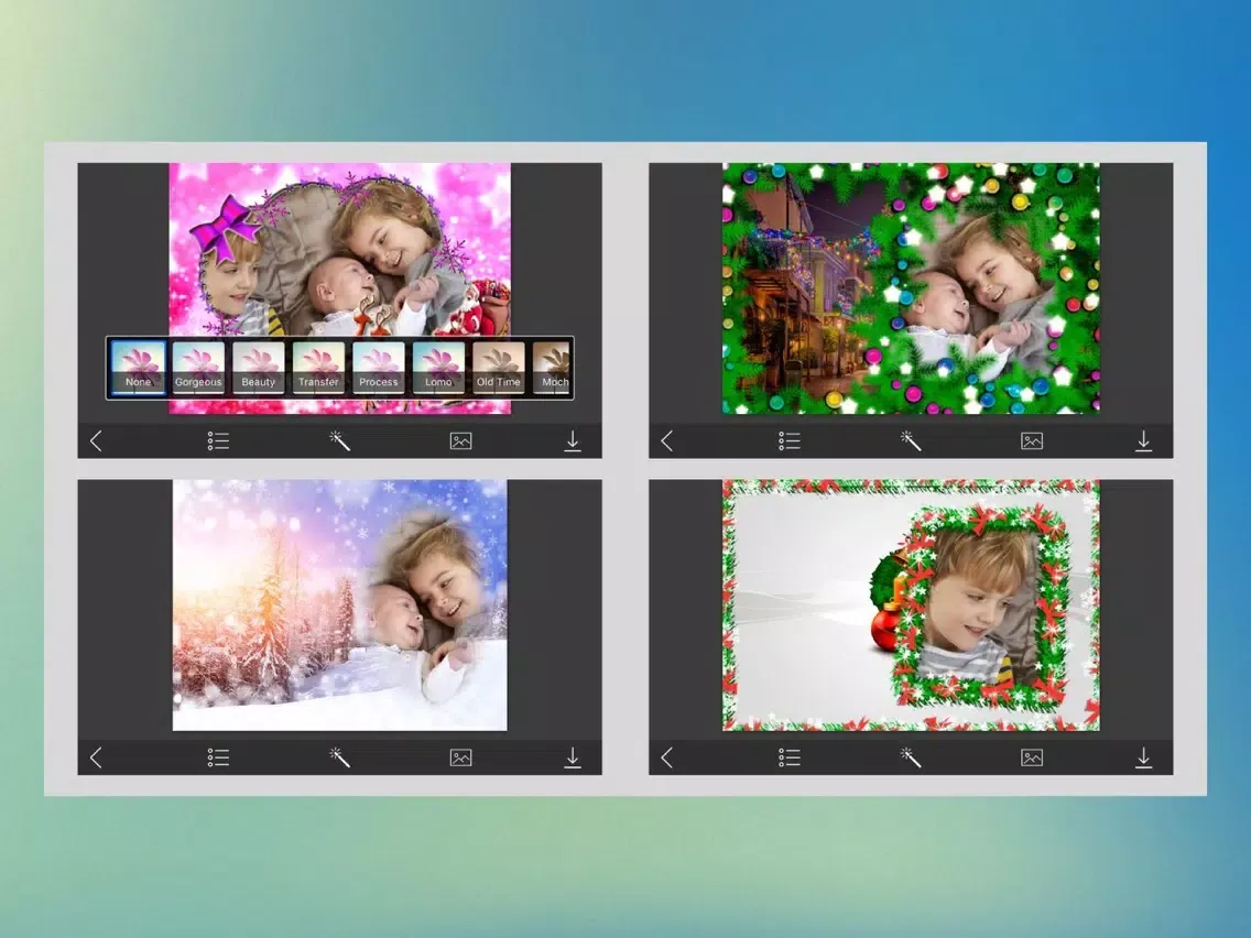 Xmas Tree HD Frame - Design scrapbook iPad  स्क्रीनशॉट