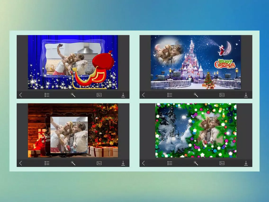 Xmas Tree HD Frame - Design scrapbook iPad  स्क्रीनशॉट