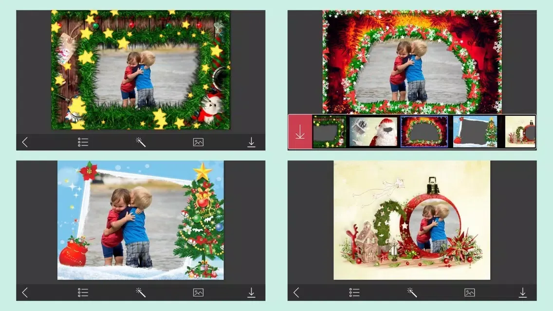Xmas Tree HD Frame - Design scrapbook स्क्रीनशॉट