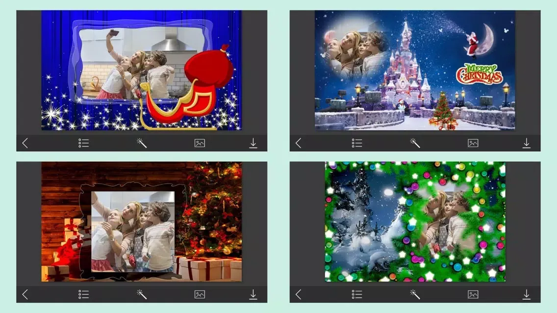 Xmas Tree HD Frame - Design scrapbook स्क्रीनशॉट