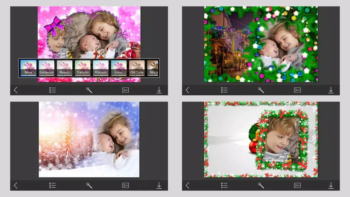 Xmas Tree HD Frame - Design scrapbook स्क्रीनशॉट