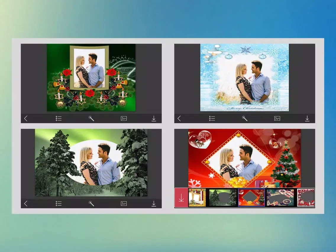 Christmas Special Picture Frames - Best Frames iPad  스크린샷