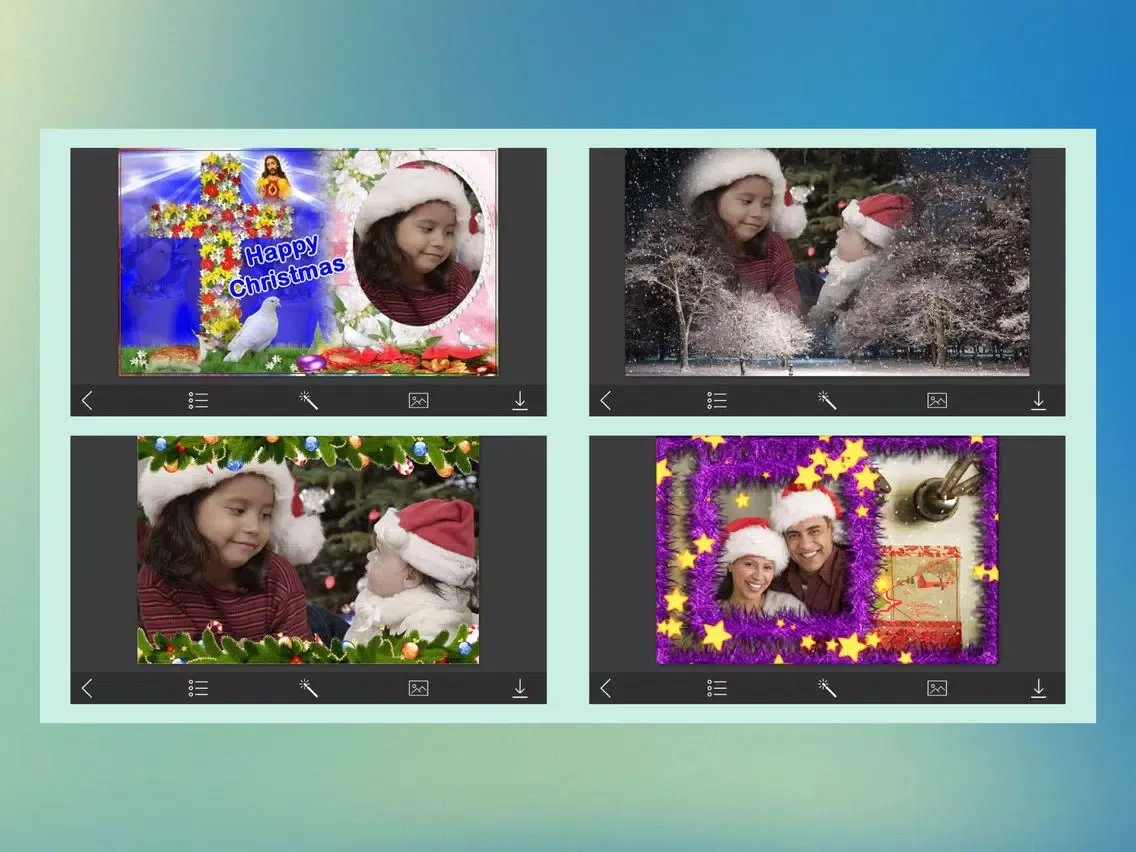 Capturas de tela do Christmas Picture Frames - Creative Design App iPad 