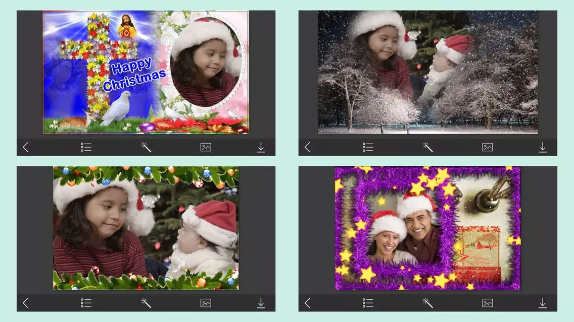 Capturas de tela do Christmas Picture Frames - Creative Design App