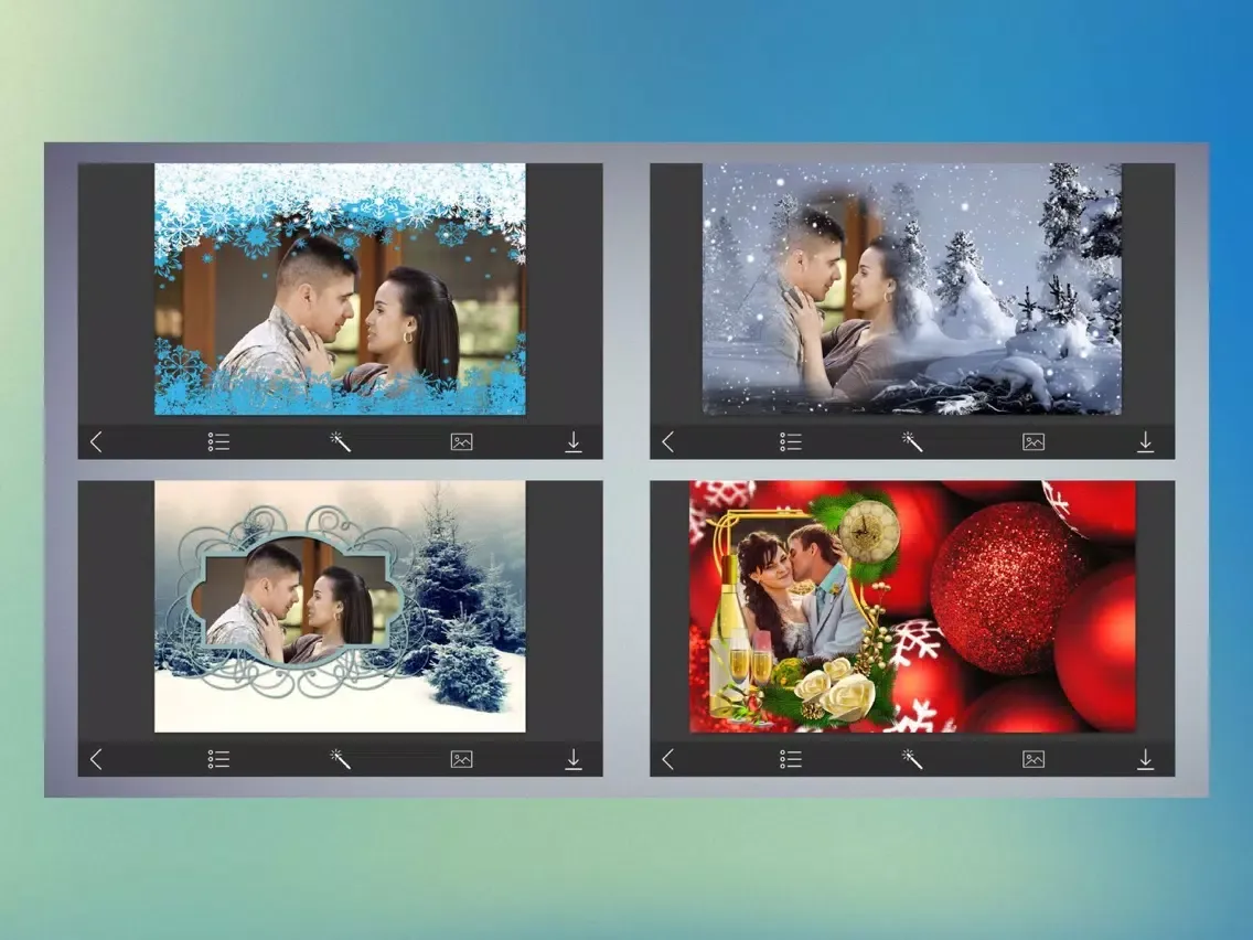 Capturas de pantalla de Christmas Holiday Hd Photo Frames iPad 