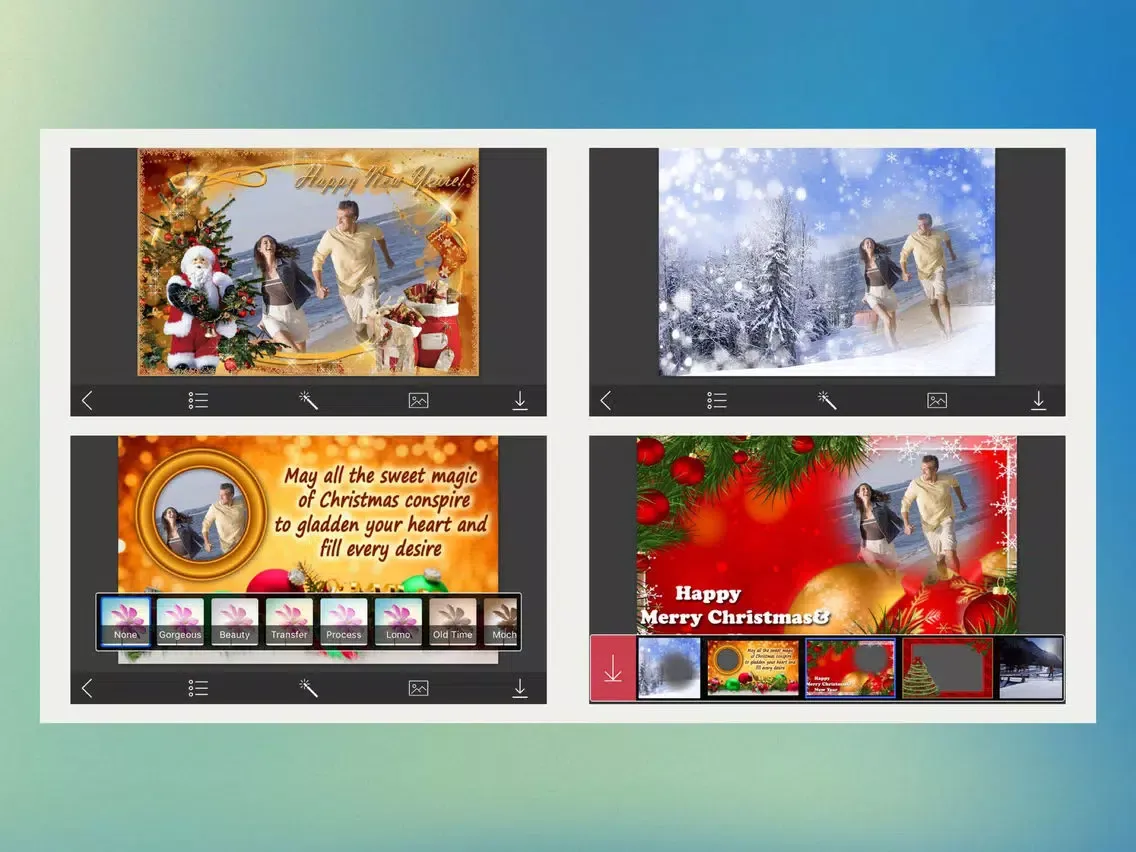Christmas HD Frame - Inspiring Photo Editor iPad  سکرین شاٹس