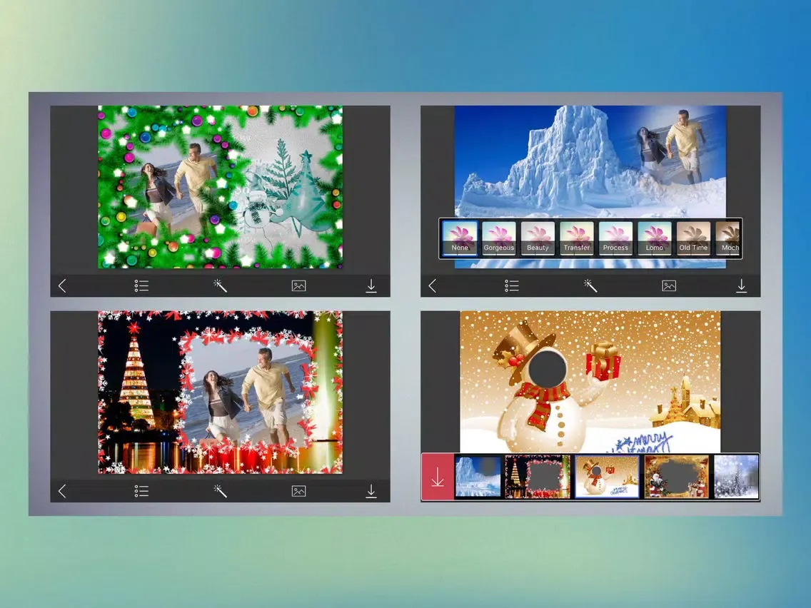 Christmas HD Frame - Inspiring Photo Editor iPad  سکرین شاٹس