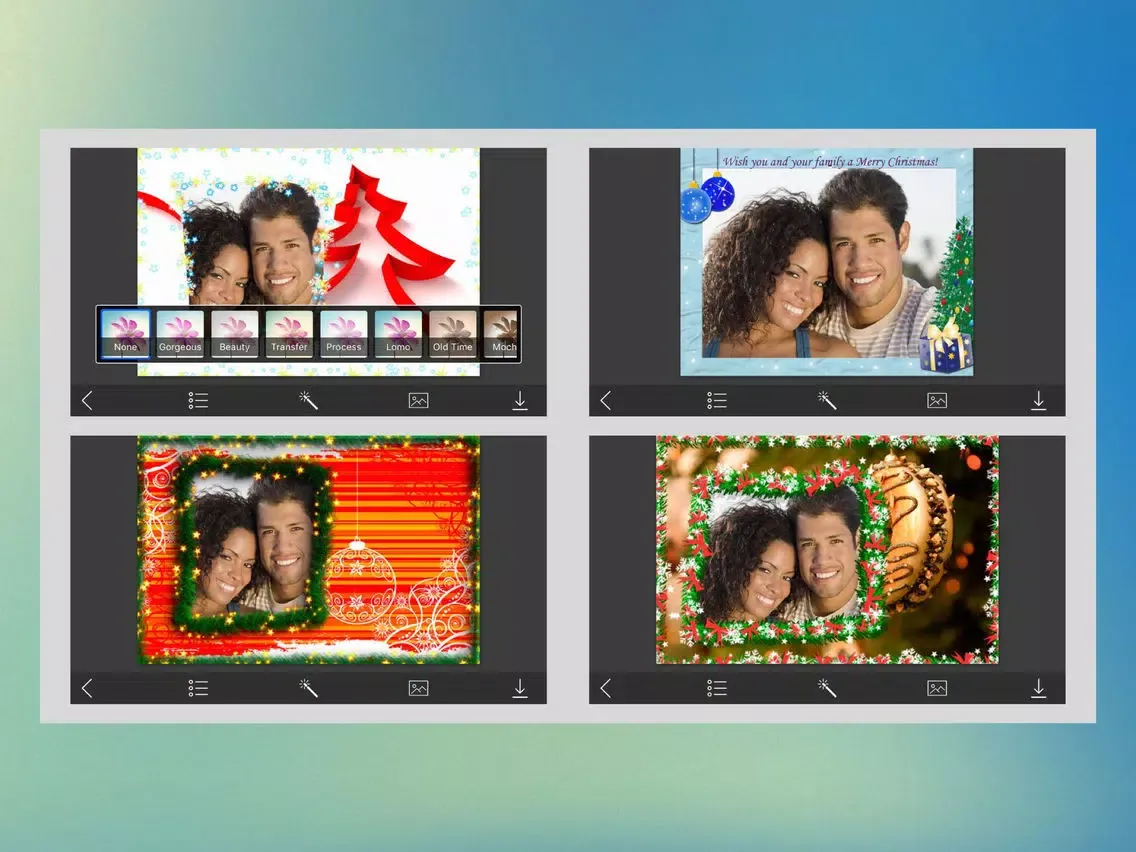 Christmas HD Frame - Inspiring Photo Editor iPad  سکرین شاٹس