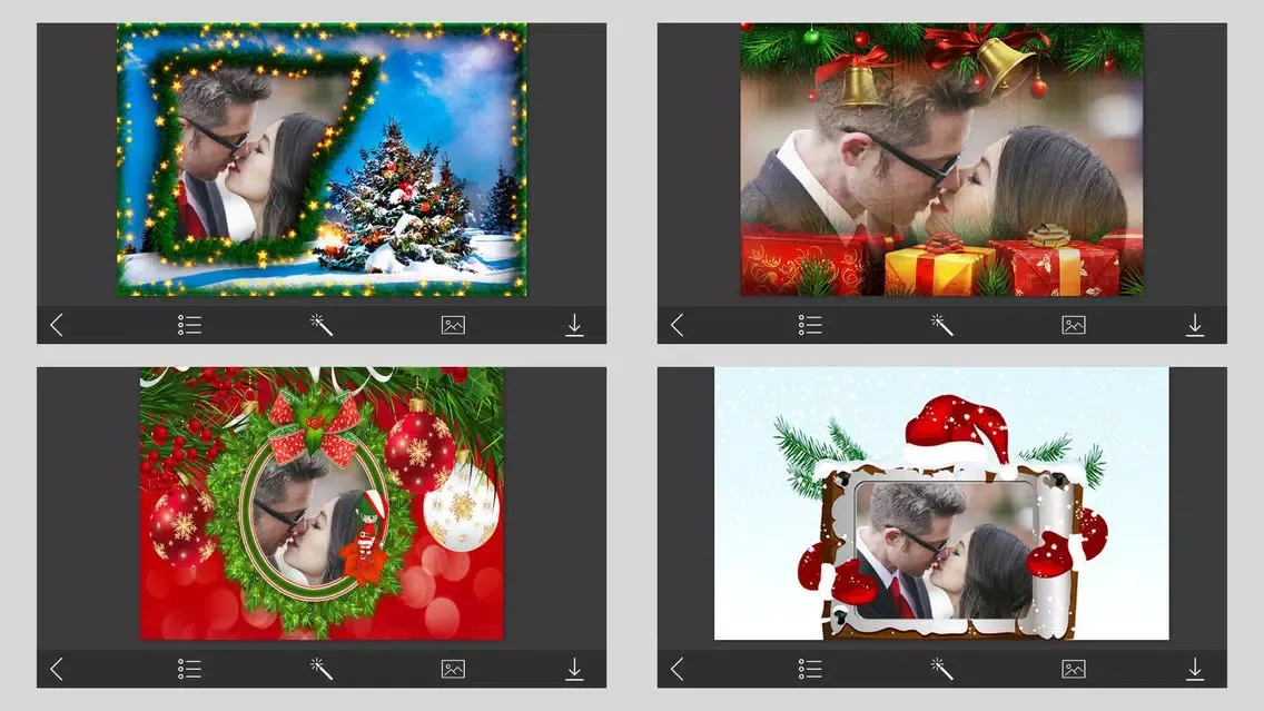 Ảnh chụp màn hình của Christmas Colorful Frames