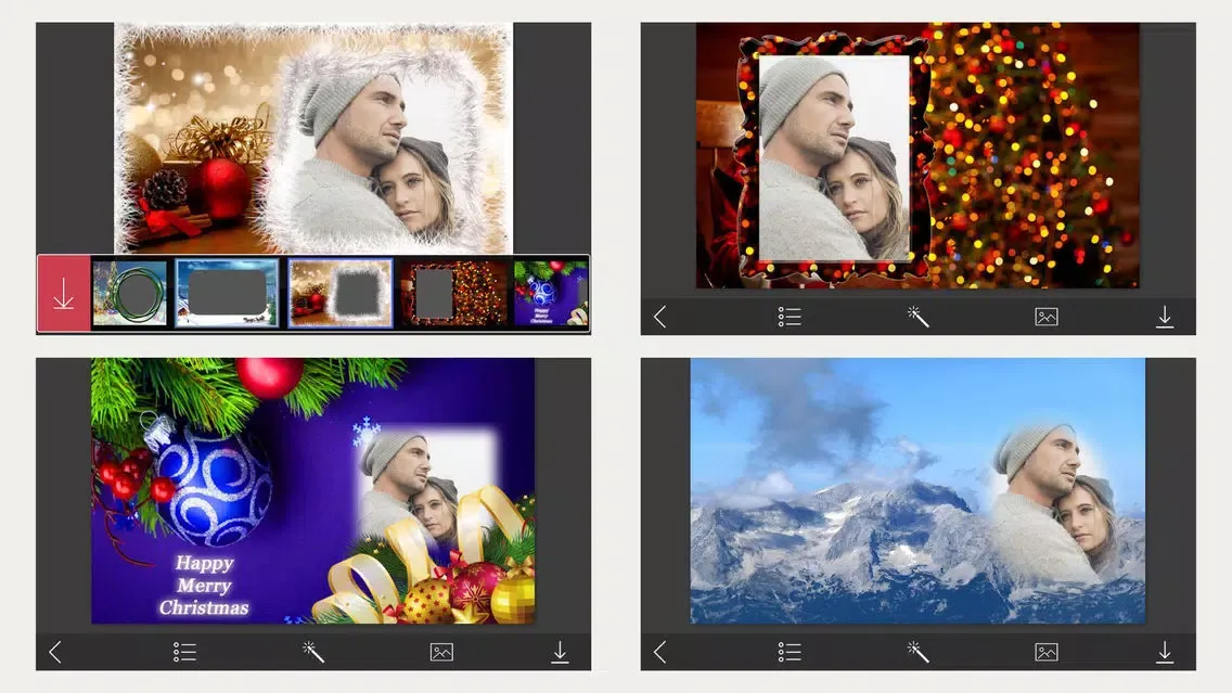 Ảnh chụp màn hình của Christmas Colorful Frames