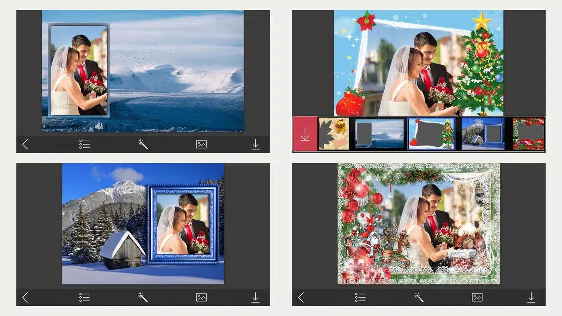 Ảnh chụp màn hình của Christmas Colorful Frames