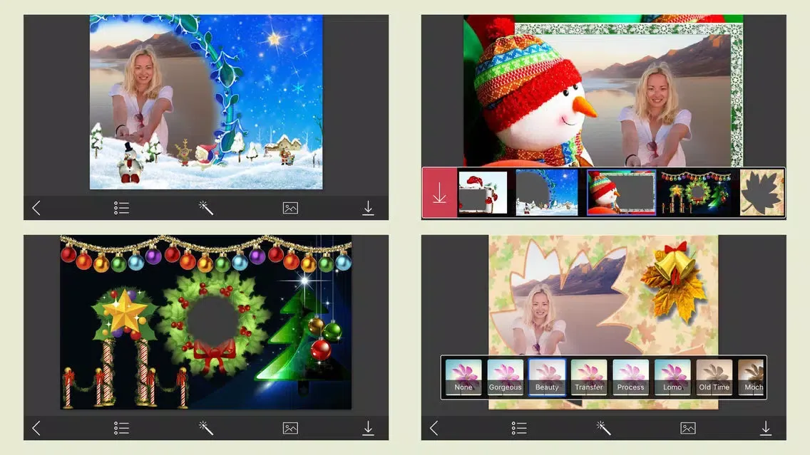 Ảnh chụp màn hình của Christmas Colorful Frames