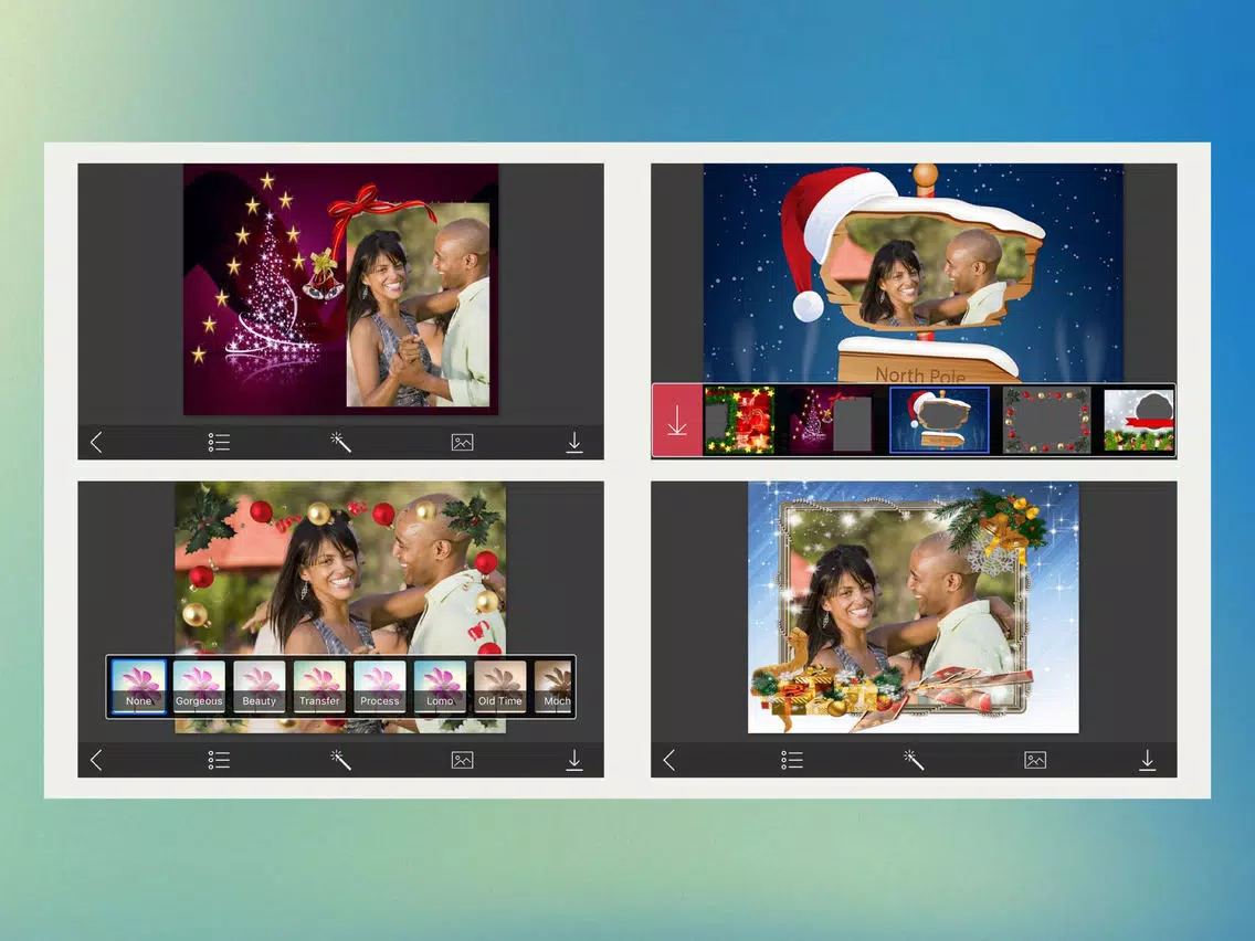 Christmas Tree HD Frame - Frame Booth iPad  스크린샷