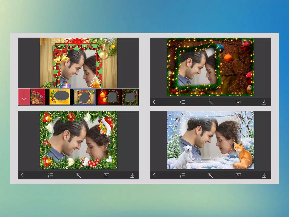 Christmas Tree HD Frame - Frame Booth iPad  스크린샷