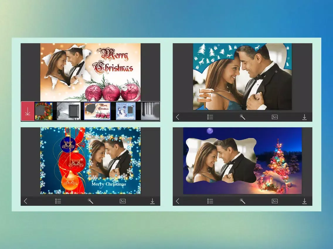 Christmas Holiday Photo Frames & Creative Design iPad  Screenshots