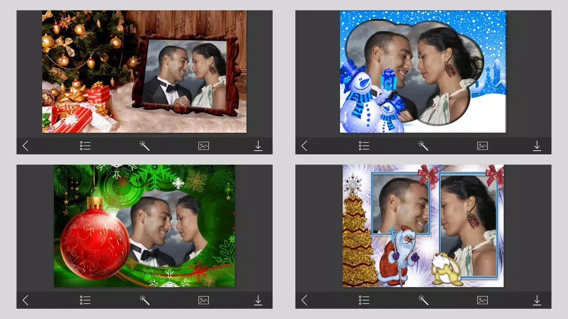 Christmas Holiday Photo Frames & Creative Design Screenshots