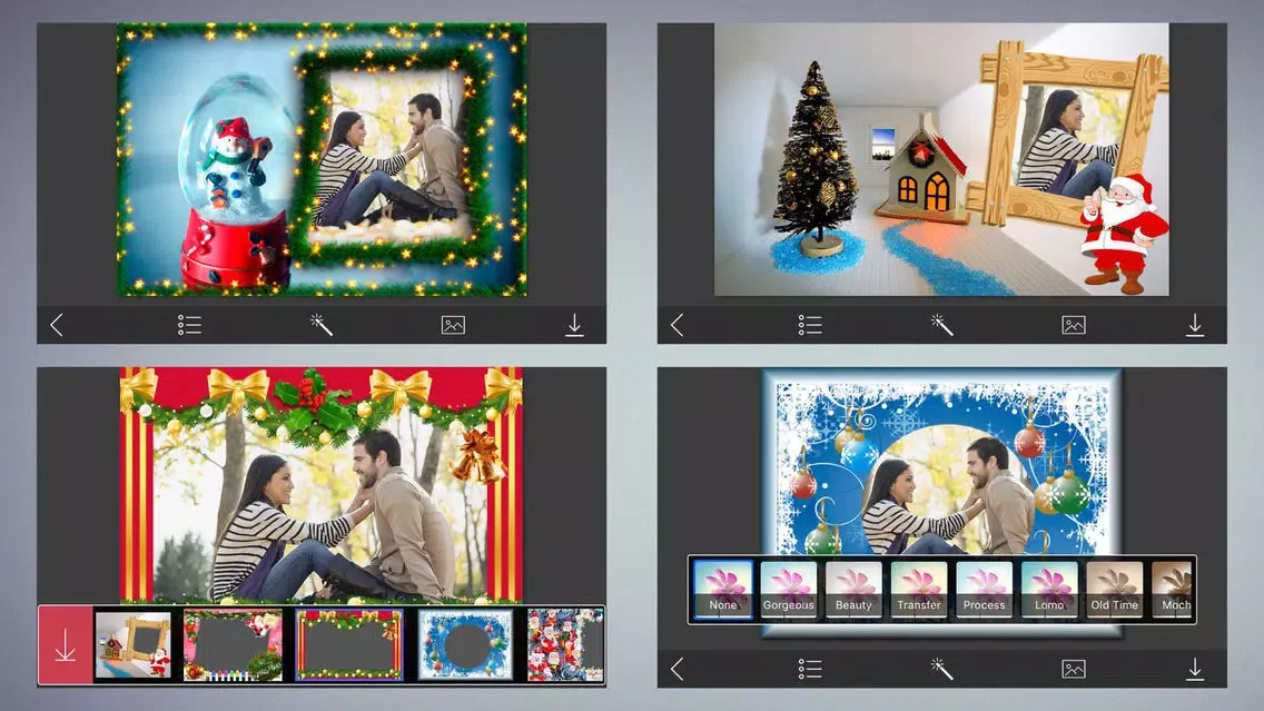 Christmas Holiday Photo Frames & Creative Design Screenshots