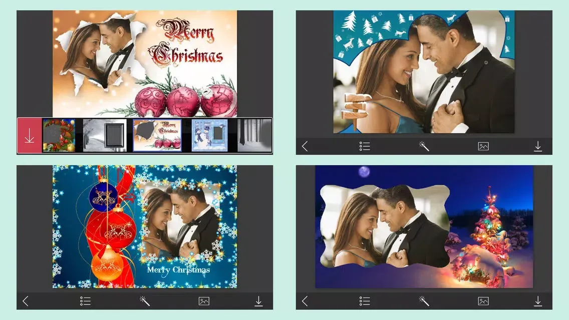 Christmas Holiday Photo Frames & Creative Design Screenshots