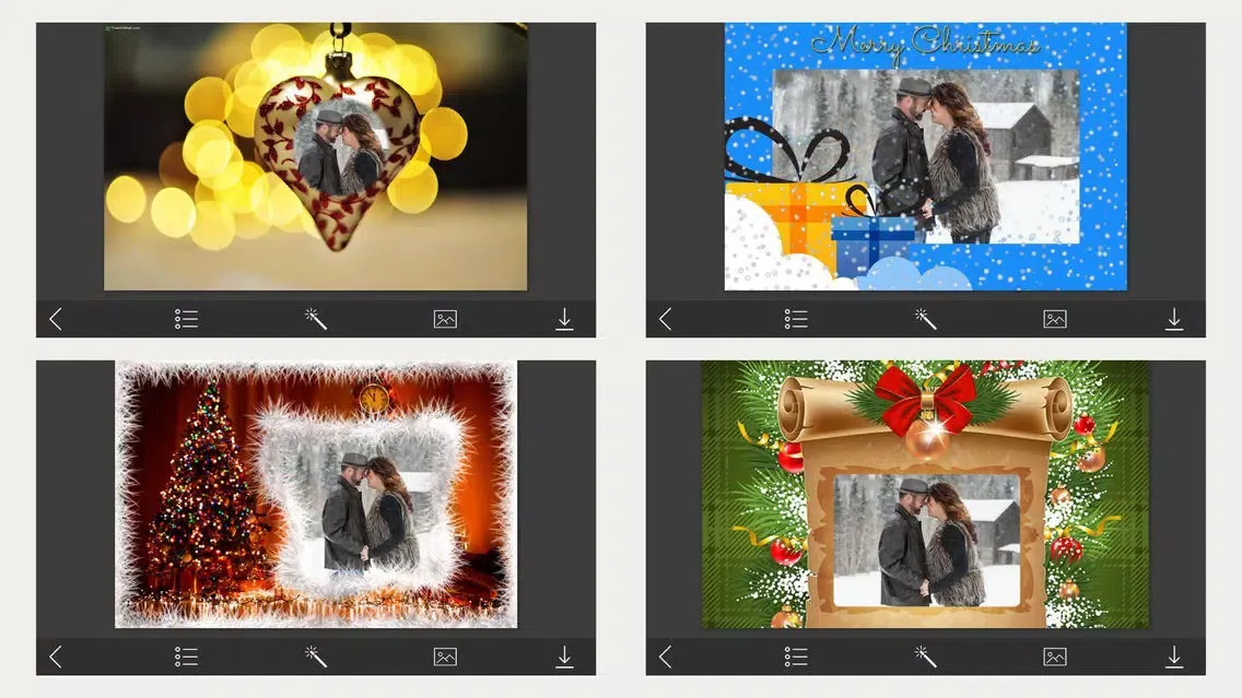 Christmas Holiday Photo Frames & Creative Design Screenshots