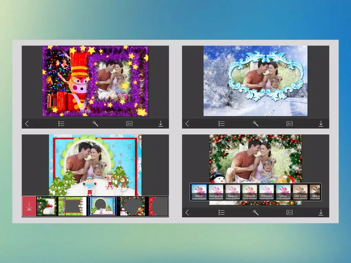 ภาพหน้าจอของ Santa Picture Frame - insta frames for photo iPad 