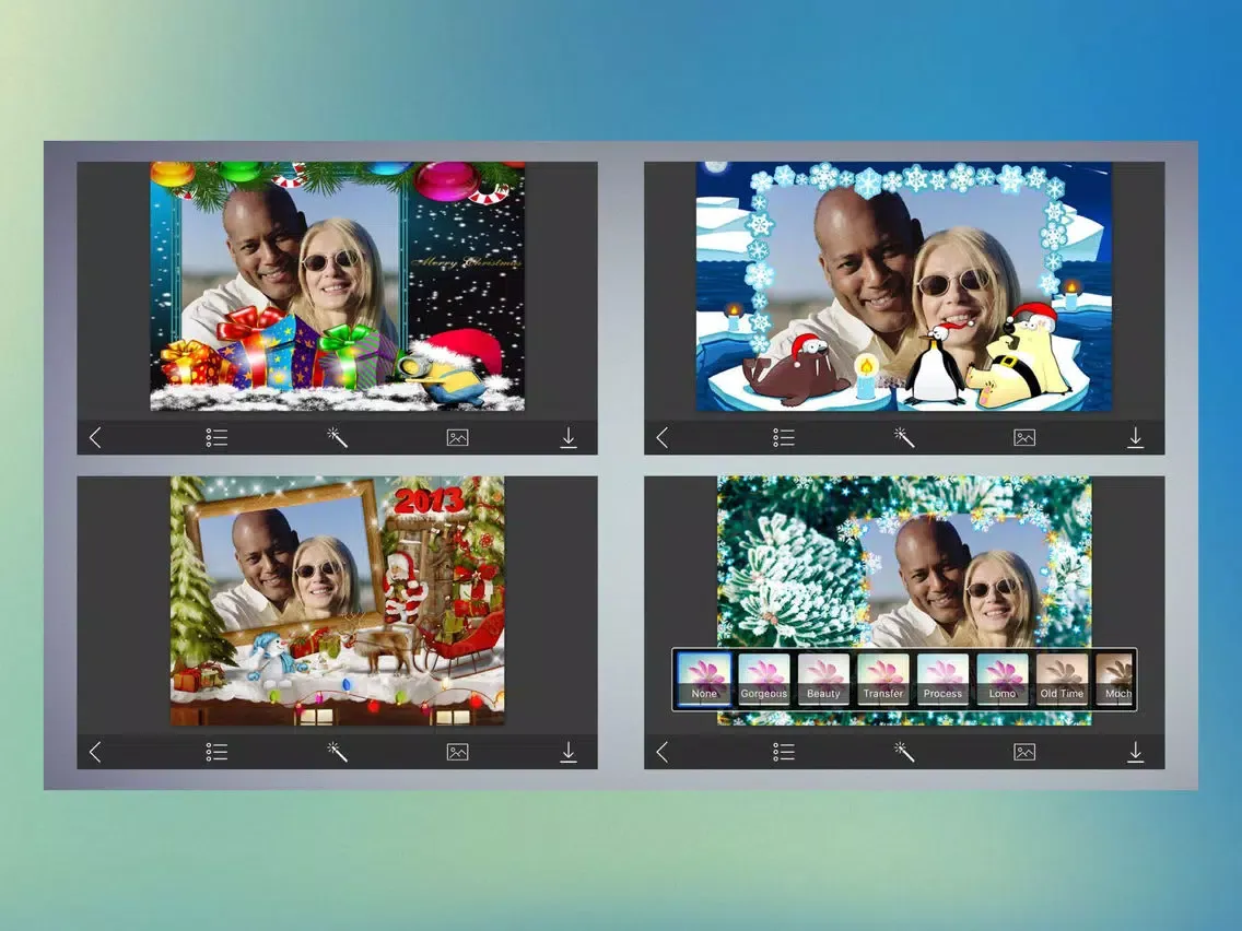 ภาพหน้าจอของ Santa Picture Frame - insta frames for photo iPad 