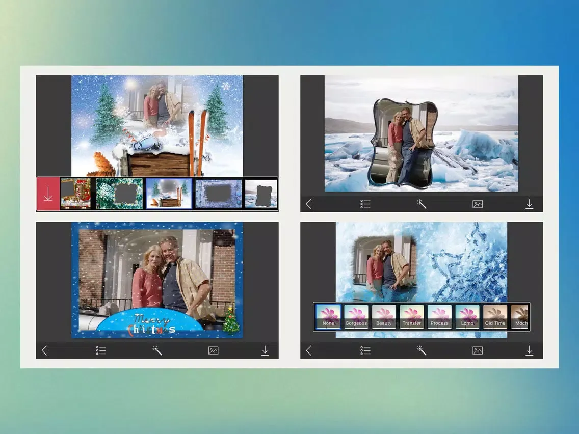 ภาพหน้าจอของ Santa Picture Frame - insta frames for photo iPad 