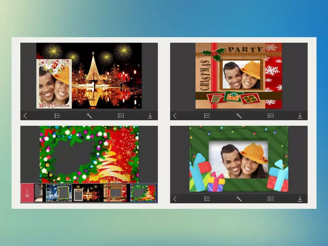 ภาพหน้าจอของ Santa Picture Frame - insta frames for photo iPad 