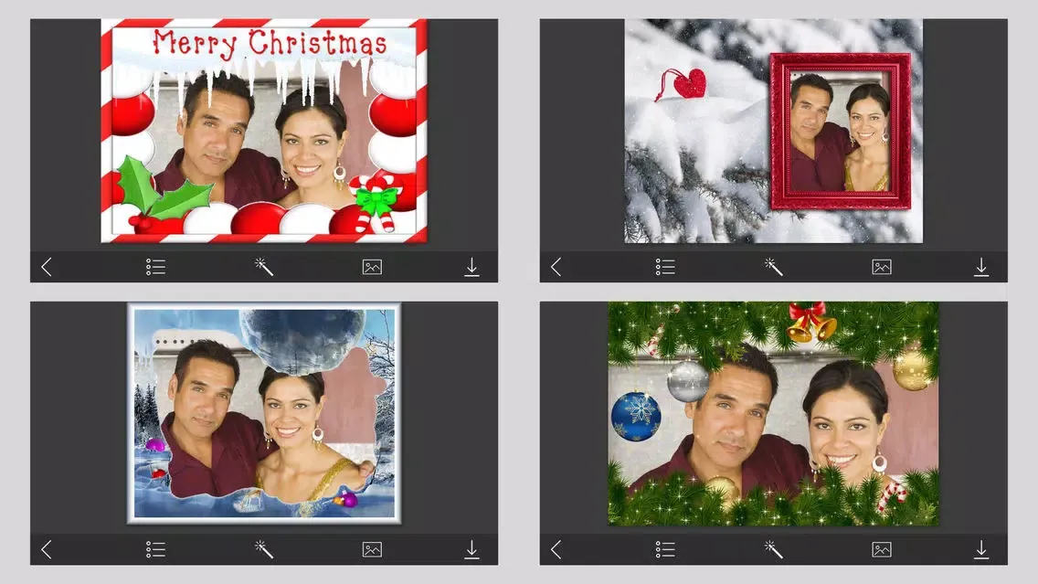 Holiday Christmas Photo Frames - Magic Frames Screenshots