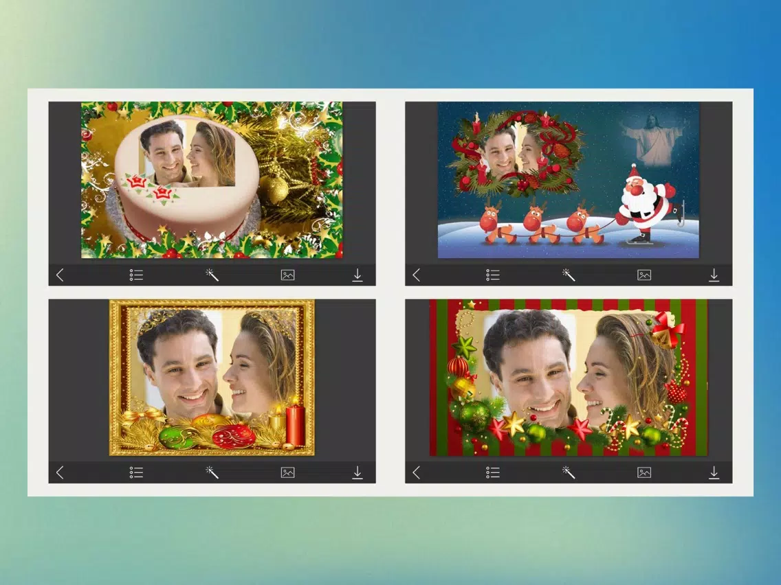 Christmas 2017 Hd Photo Frames - PicShop iPad  स्क्रीनशॉट