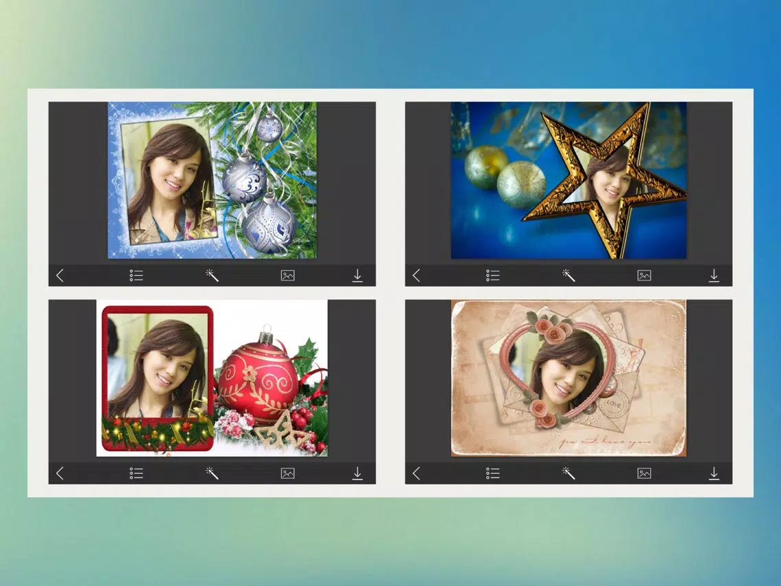 Christmas 2017 Hd Photo Frames - PicShop iPad  स्क्रीनशॉट