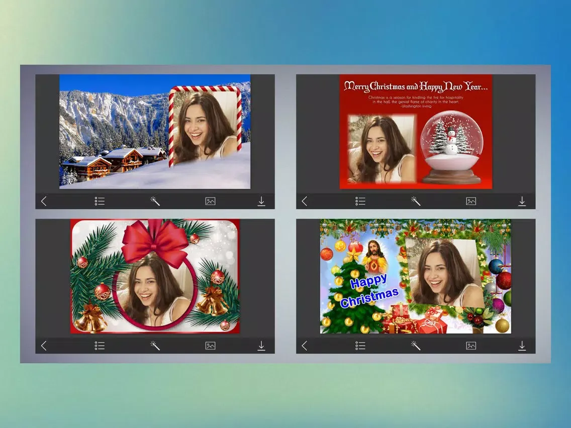 Xmas Santa Picture Frames - Art Photo frame iPad  स्क्रीनशॉट