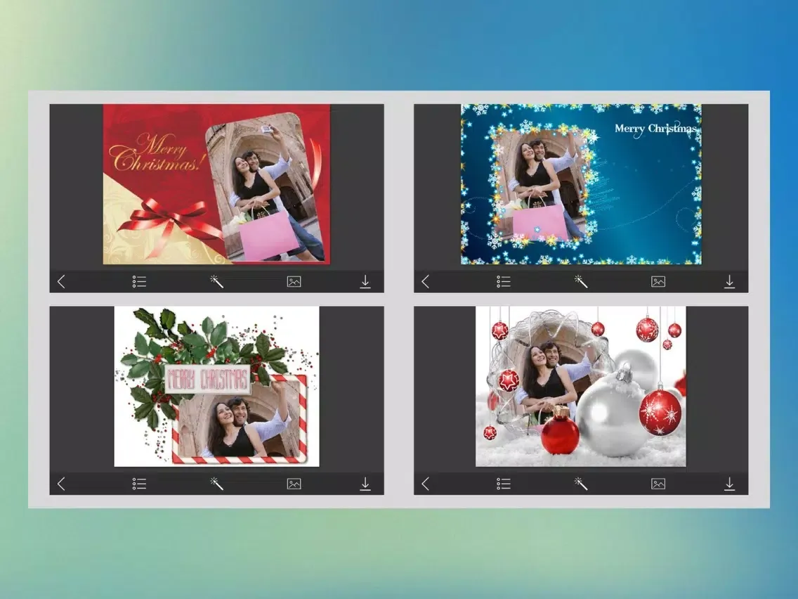 Xmas Santa Picture Frames - Art Photo frame iPad  स्क्रीनशॉट
