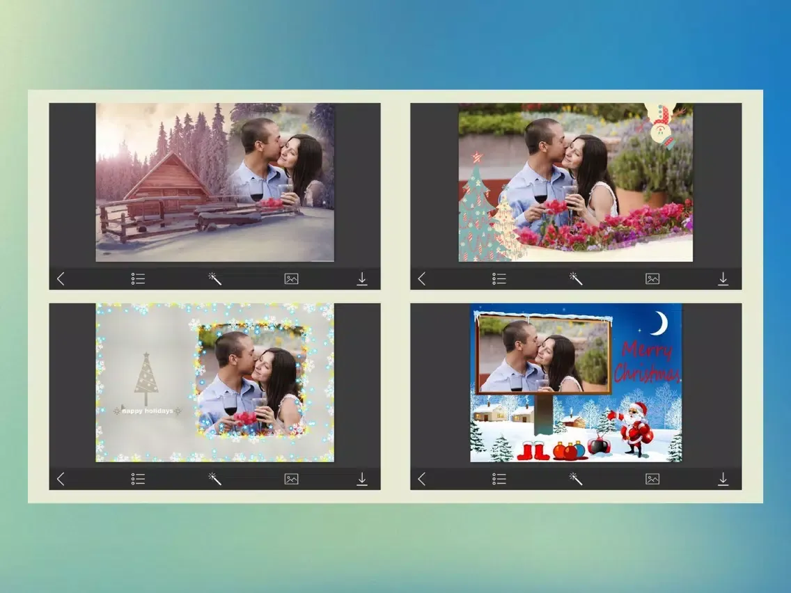 Xmas Santa Picture Frames - Art Photo frame iPad  स्क्रीनशॉट