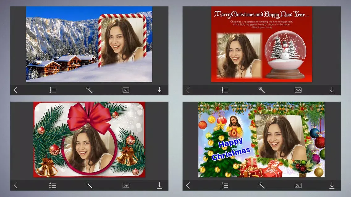 Xmas Santa Picture Frames - Art Photo frame स्क्रीनशॉट