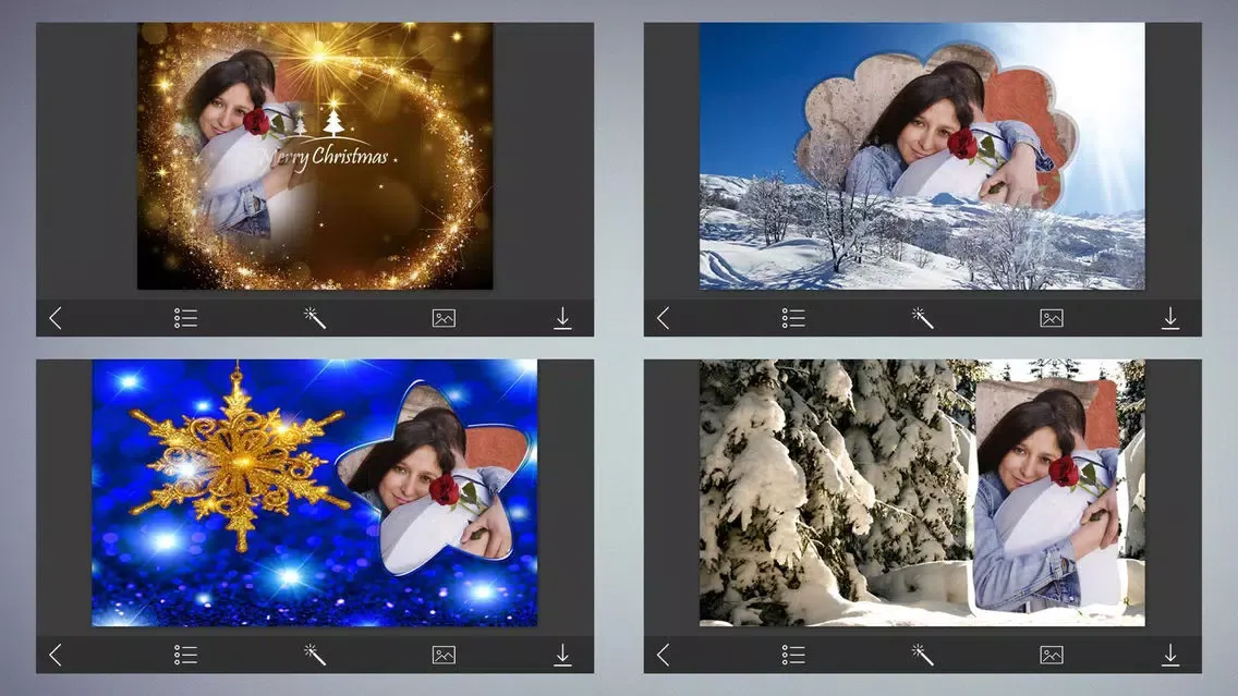 Xmas Santa Picture Frames - Art Photo frame स्क्रीनशॉट