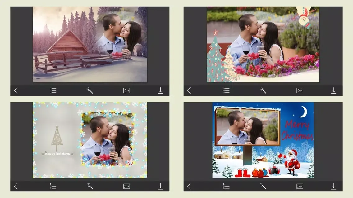 Xmas Santa Picture Frames - Art Photo frame स्क्रीनशॉट