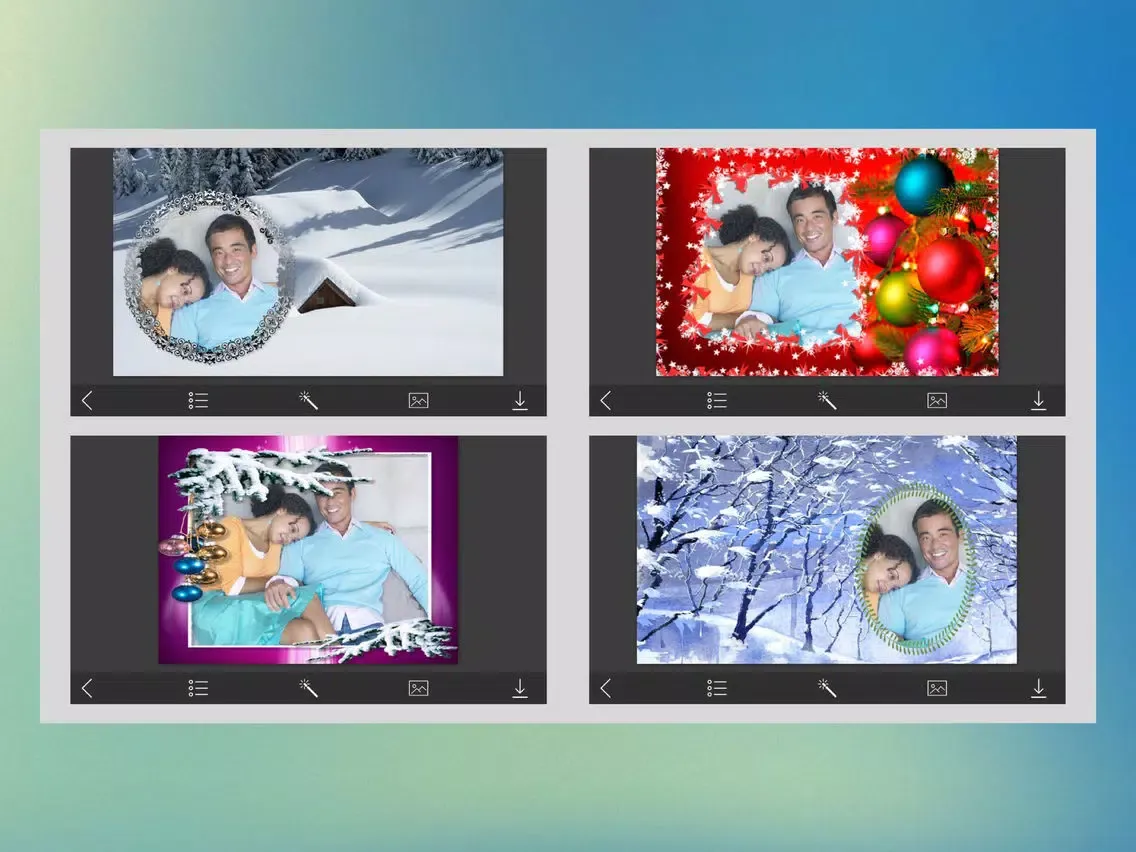 Christmas 2017 Picture Frames - Picture art iPad  স্ক্রিনশট