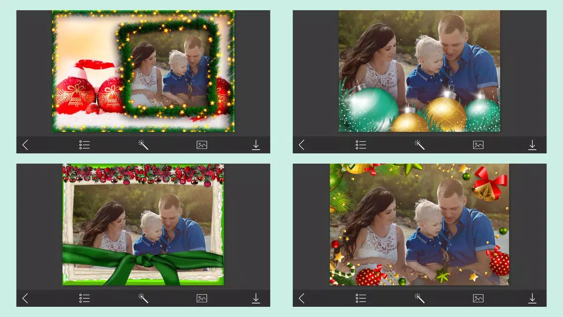 Christmas Jingle bell HD Photo Frame - FrameUrLife سکرین شاٹس